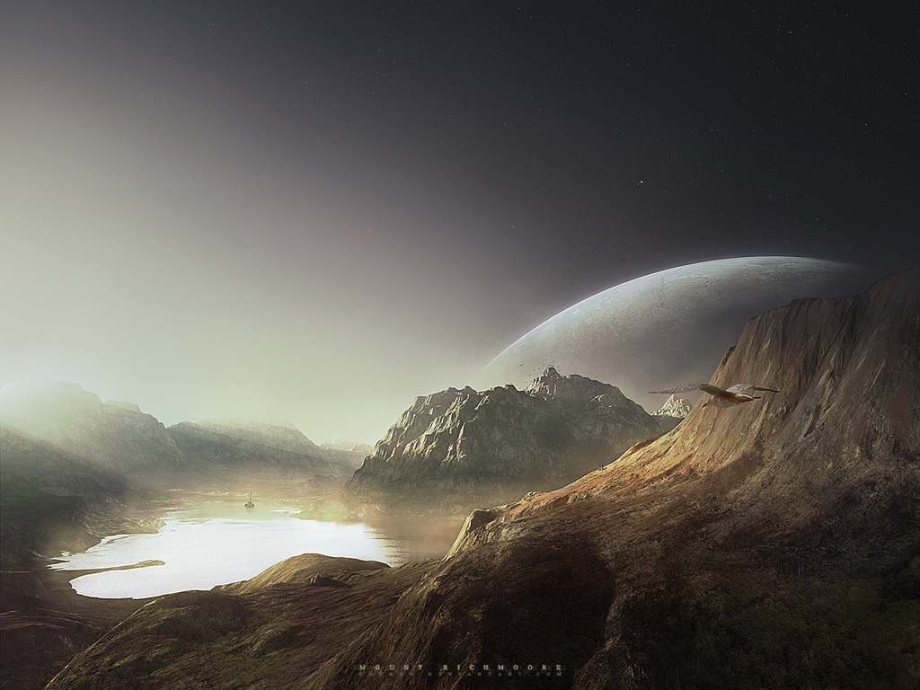 Wallpapers Digital Art 3D - Terragen Mount Richmoore