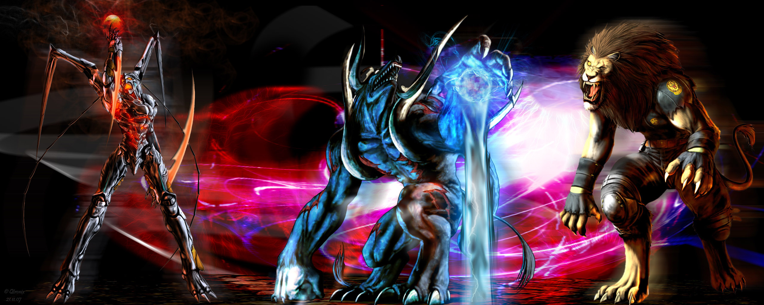 Wallpapers Dual Screen Video games Bloody Roar