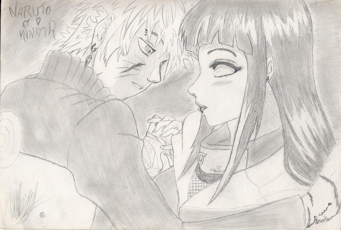 Fonds d'cran Art - Crayon Manga - Naruto naruto et hinata2