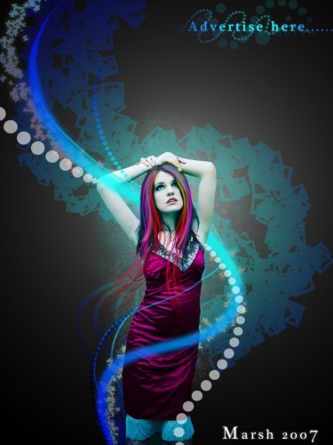 Wallpapers Digital Art Women - Femininity Lumire bleue