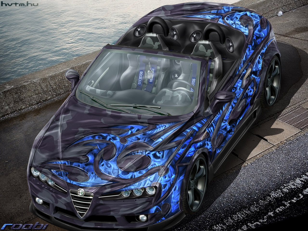 Fonds d'cran Voitures Alfa Romo Alfa Romeo Spider Airbrush