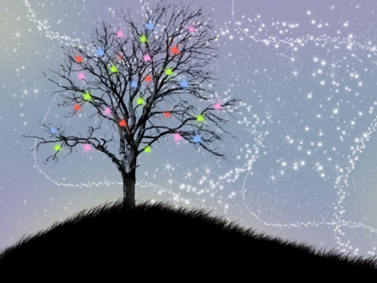 Wallpapers Digital Art Nature - Trees, plants illuminations