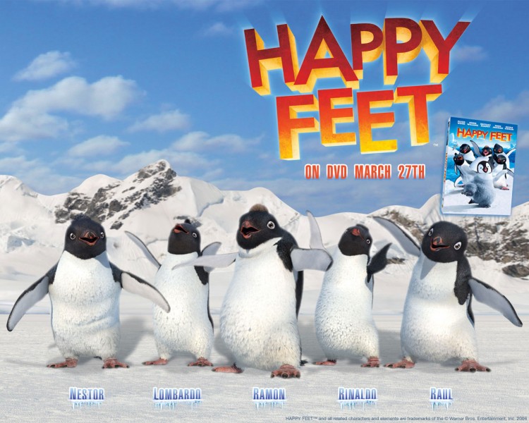 Wallpapers Cartoons Happy Feet Wallpaper N186533