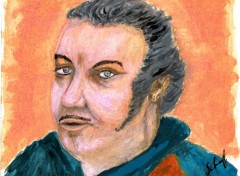 Wallpapers Art - Painting coluche