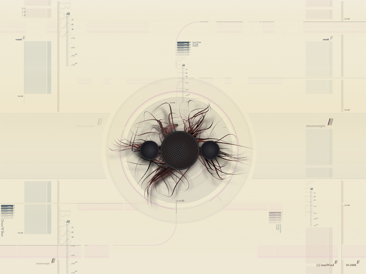 Fonds d'cran Art - Numrique Abstrait Son microscopique