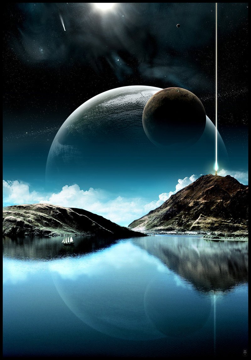 Wallpapers Digital Art Space - Universe Le lac