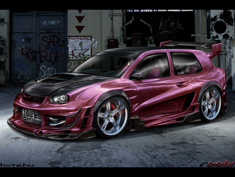 Wallpapers Digital Art Cars - Transport VolksWagen Golf IV Extreme