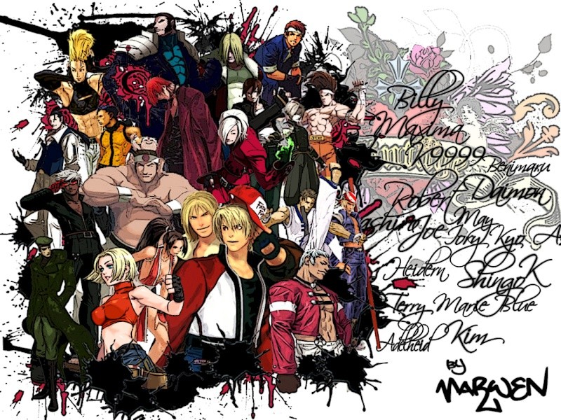 Fonds d'cran Manga King Of Fighter K O F Adiict !!