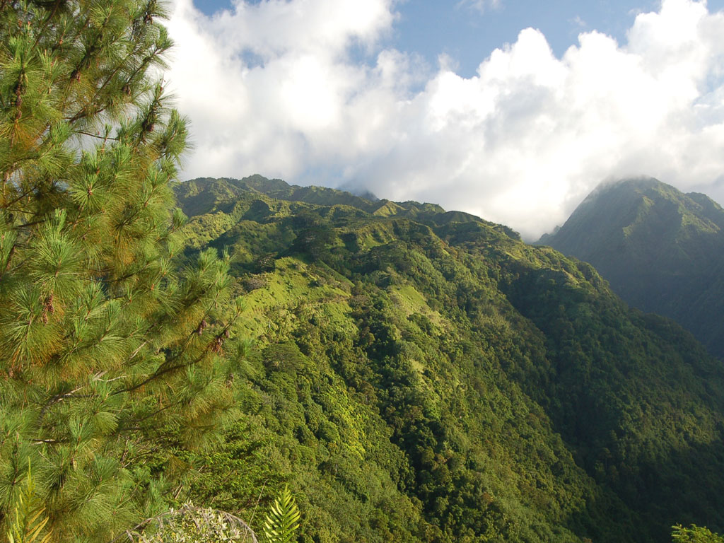 Fonds d'cran Nature Montagnes Flanc de montagne  Tahiti