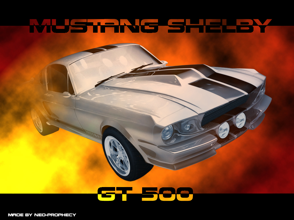 Fonds d'cran Voitures Mustang Shelby on fire