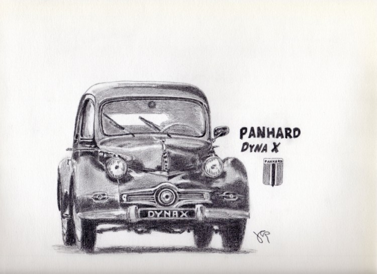 Fonds d'cran Art - Crayon Voitures et Motos Panhard Dyna X