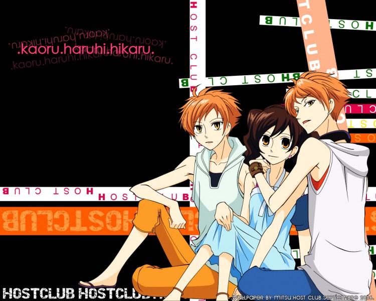 Fonds d'cran Manga Host club hikaru, kaoru et haruhi