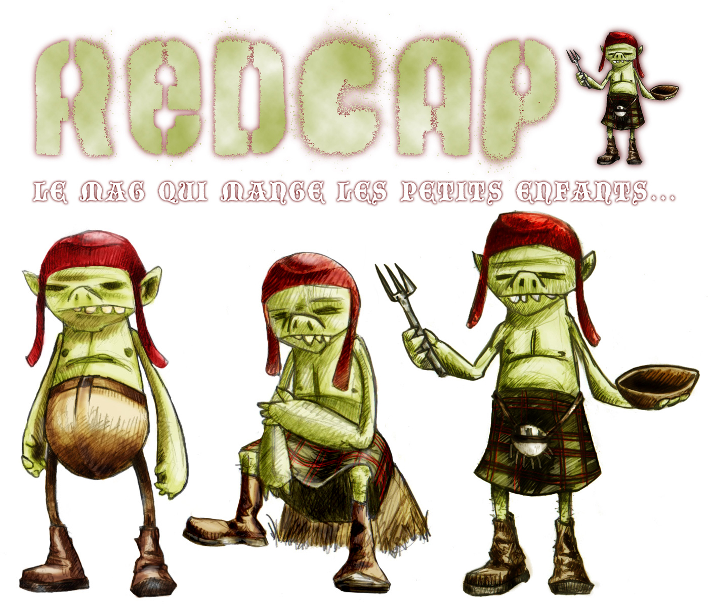 Fonds d'cran Art - Numrique Dmons redcap