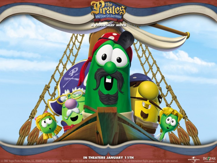 Fonds d'cran Dessins Anims The Pirates Who Don't Do Anything : a VeggieTales Movie Wallpaper N189777