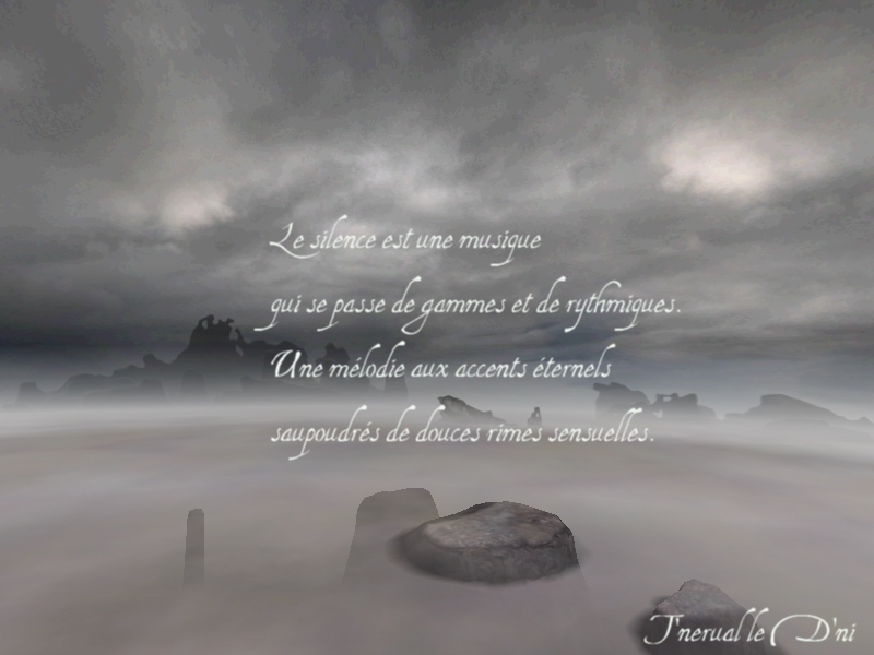 Wallpapers Digital Art Poetry - Texts Le Silence