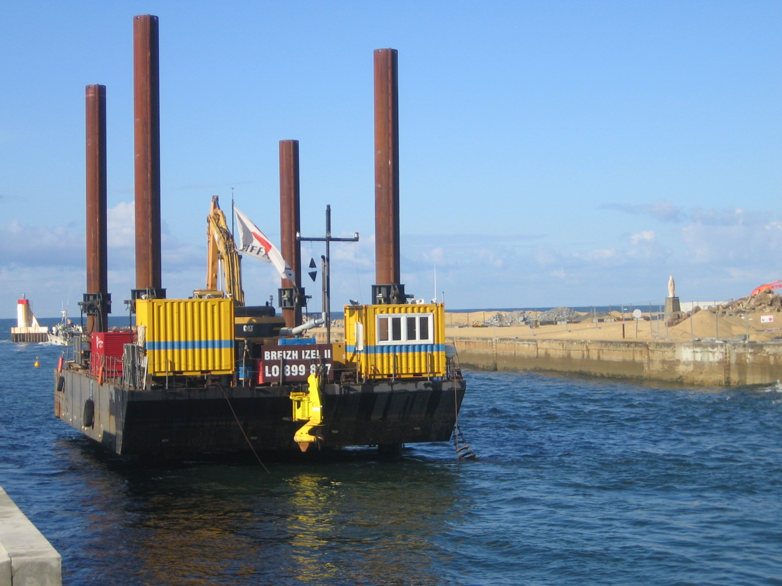 Wallpapers Boats Miscellaneous Capbreton - Travaux sur le chenal