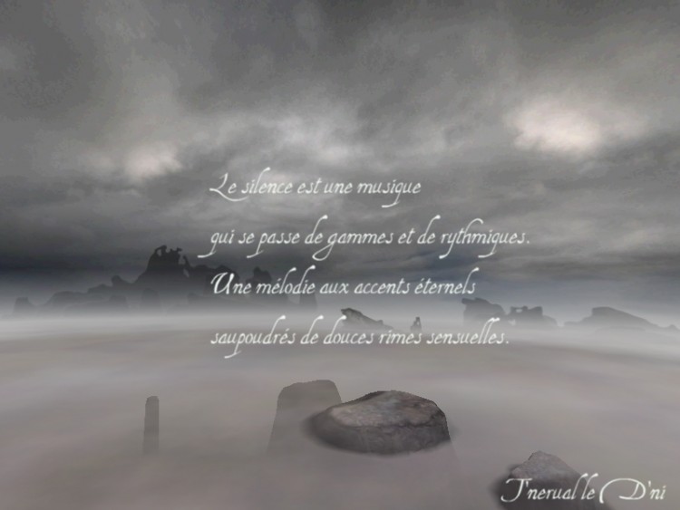 Wallpapers Digital Art Poetry - Texts Le Silence