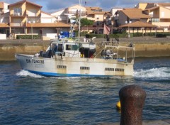 Fonds d'cran Bateaux Capbreton - Dpart en mer