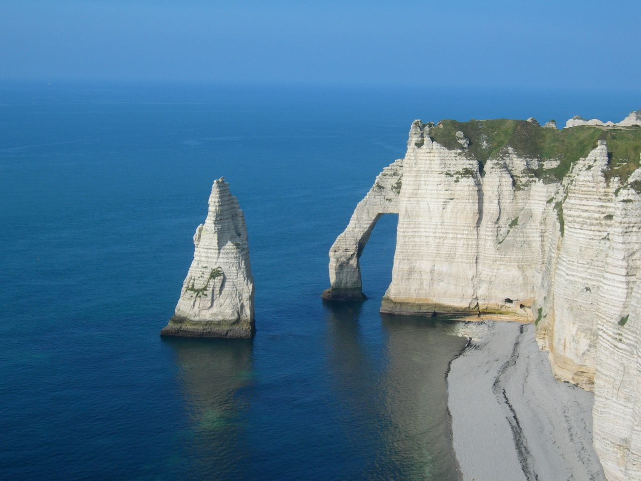 Fonds d'cran Nature Falaises Arche d'Etretat, Normandie