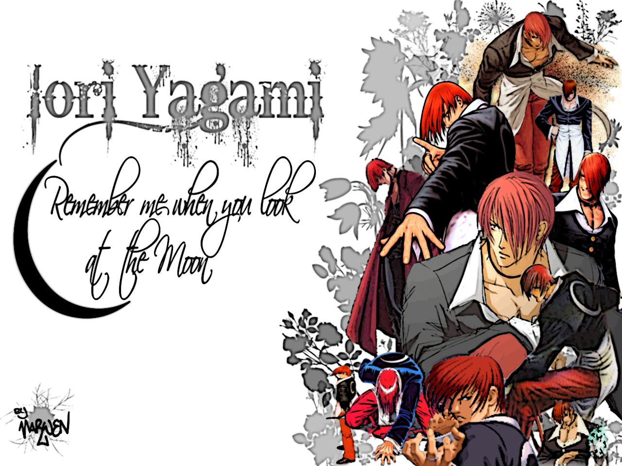 Wallpapers Manga King of Fighter Iori Yagami !