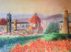 Wallpapers Art - Painting Vue de Florence