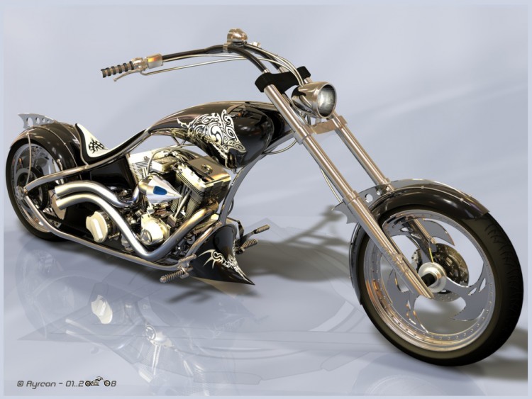 Wallpapers Digital Art Cars - Transport Chopper look OCC