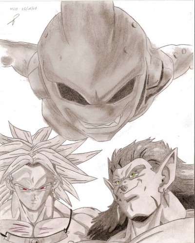 Fonds d'cran Art - Crayon Manga - Dragon Ball Z BUU BROLI BOJAKvotez svp