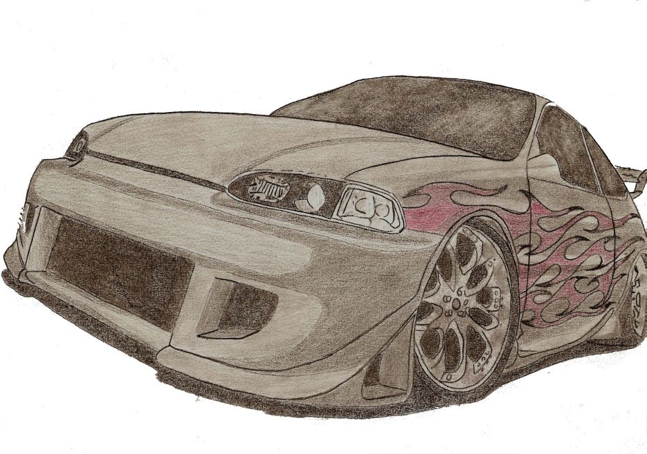 Wallpapers Art - Pencil Cars and motorbikes ma premiere votez svp