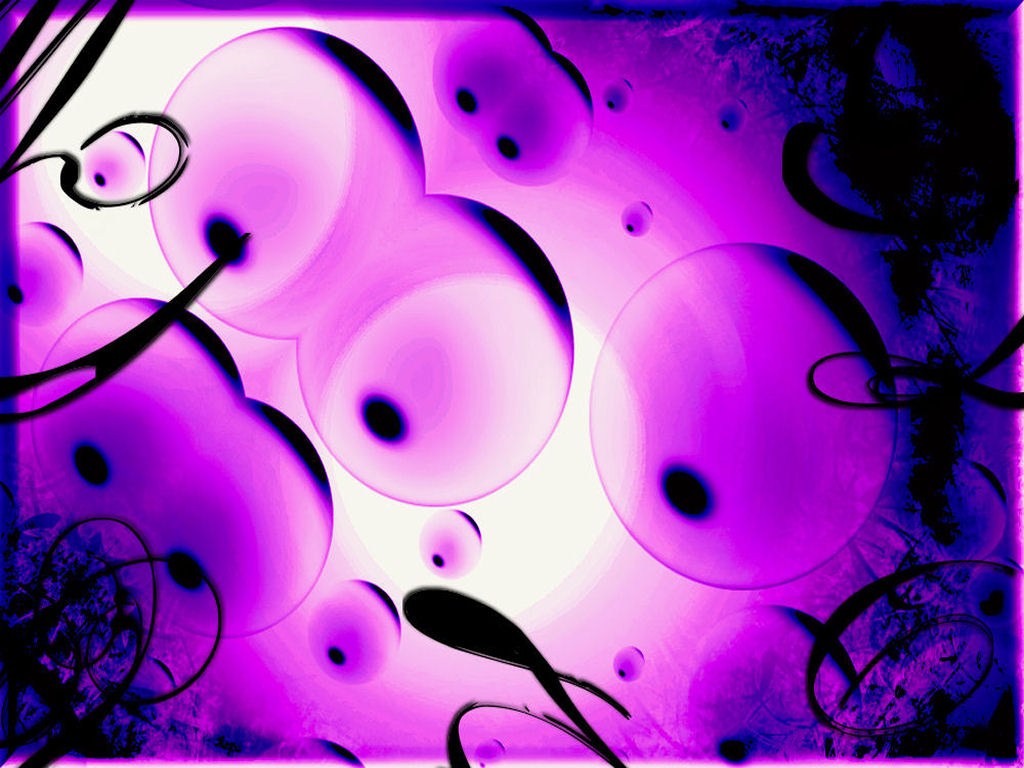 Fonds d'cran Art - Numrique Abstrait purple bububle