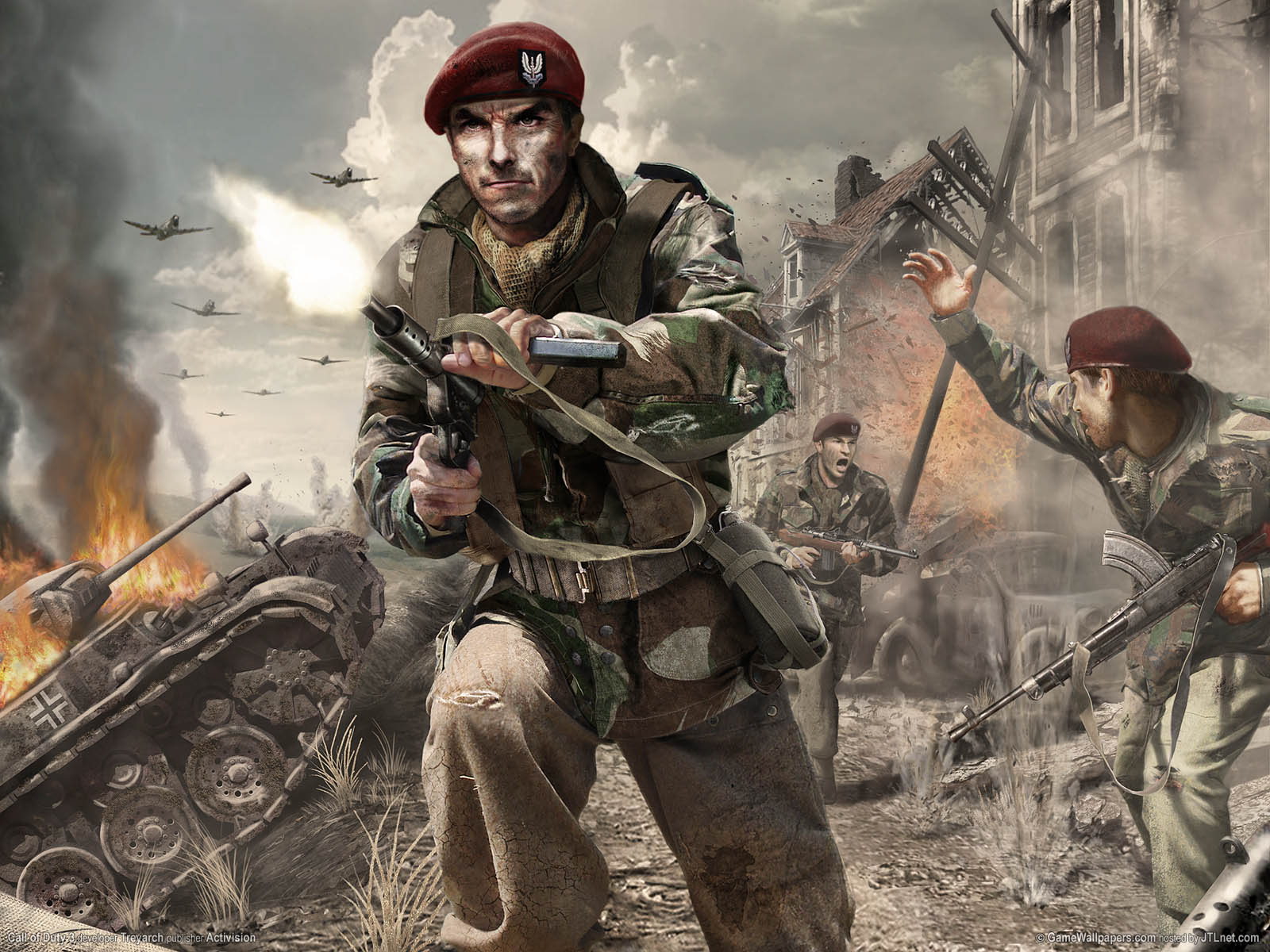 Wallpapers Video Games Call of Duty 3 : En Marche vers Paris compagnie of heroes