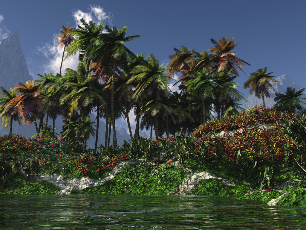 Fonds d'cran Art - Numrique 3D - Vue D'esprit Paradise