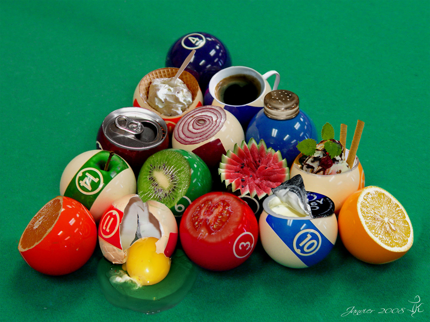 Wallpapers Digital Art Sports billard gourmand