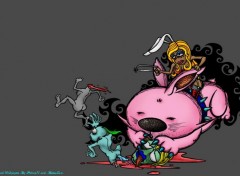 Fonds d'cran Art - Numrique Pink  Rabbit !  Gore !  bY  ..Patrice .. v ..Wall .