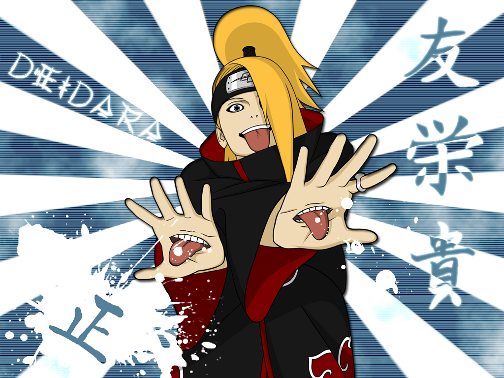 Fonds d'cran Manga Naruto Deidara smile