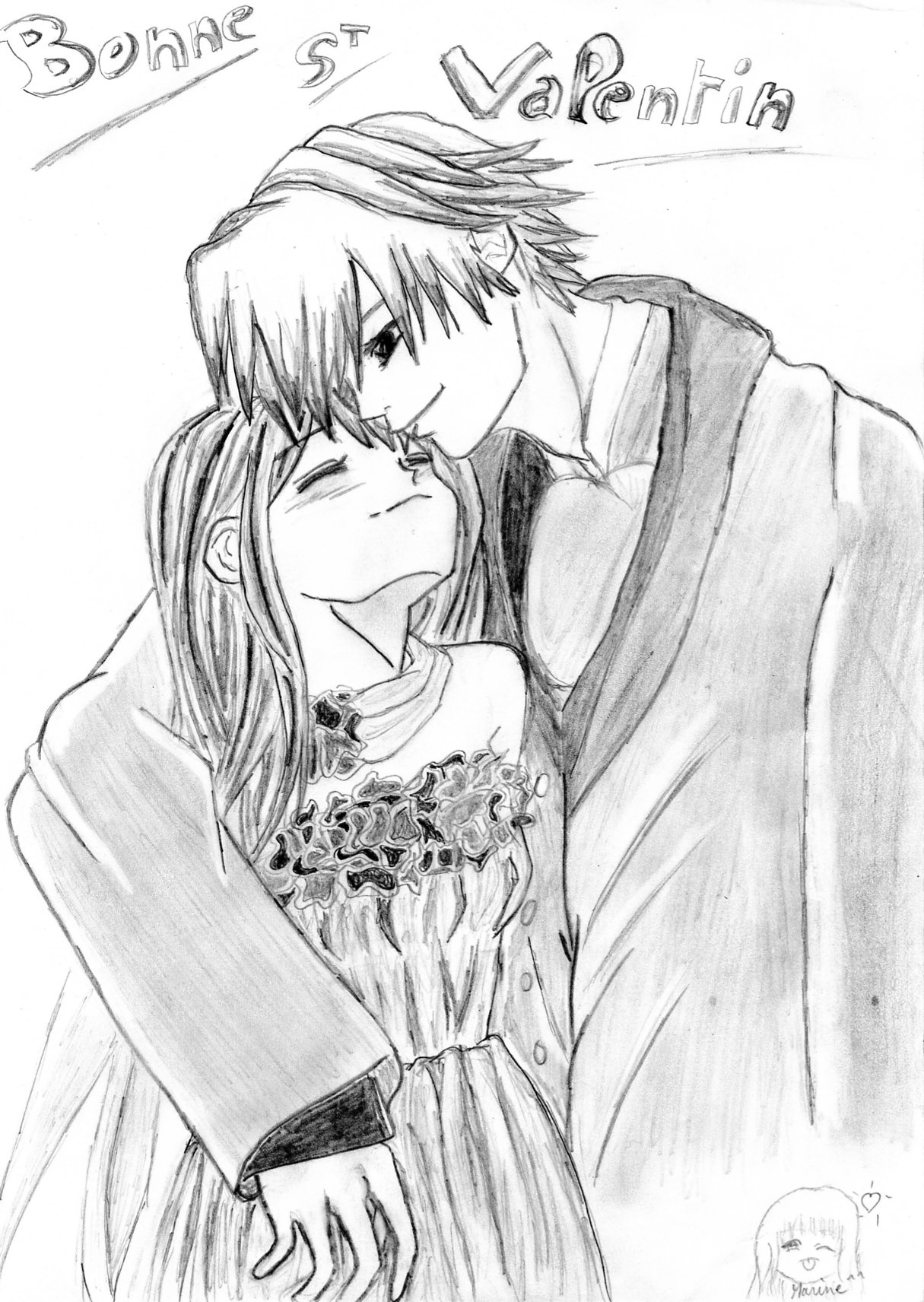 Wallpapers Art - Pencil Manga - Miscellaneous st valentin