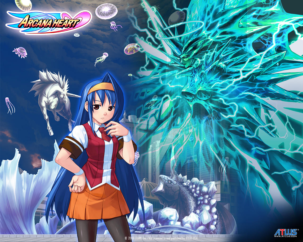 Fonds d'cran Jeux Vido Arcana Heart 