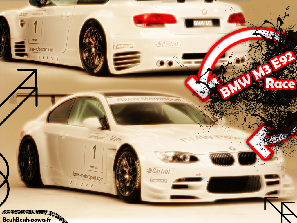 Wallpapers Cars BMW BMW M3 E92 Race