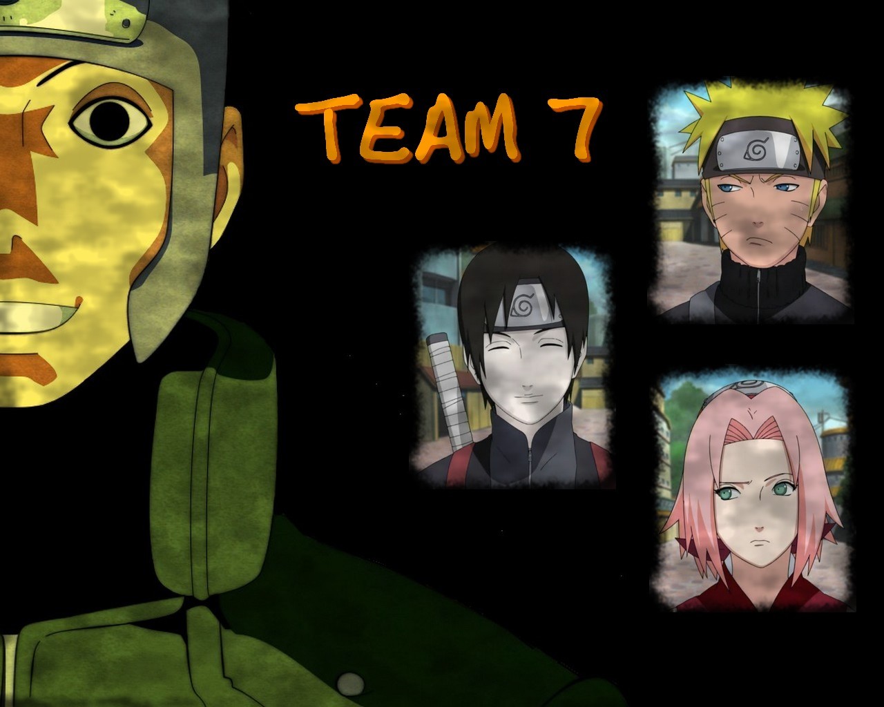 Wallpapers Manga Naruto team 7