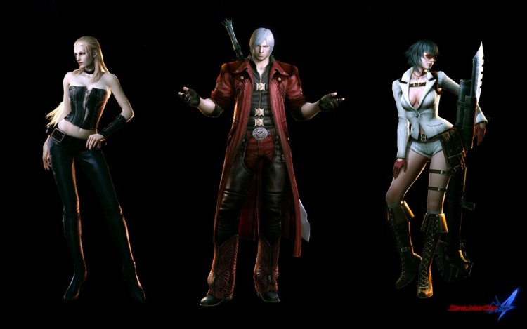 Fonds d'cran Jeux Vido Devil May Cry 4 Dante and Ladies