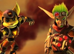 Fonds d'cran Dual Screen Jak III  et  ratchet and  clank  - by  naughty  dog  games -