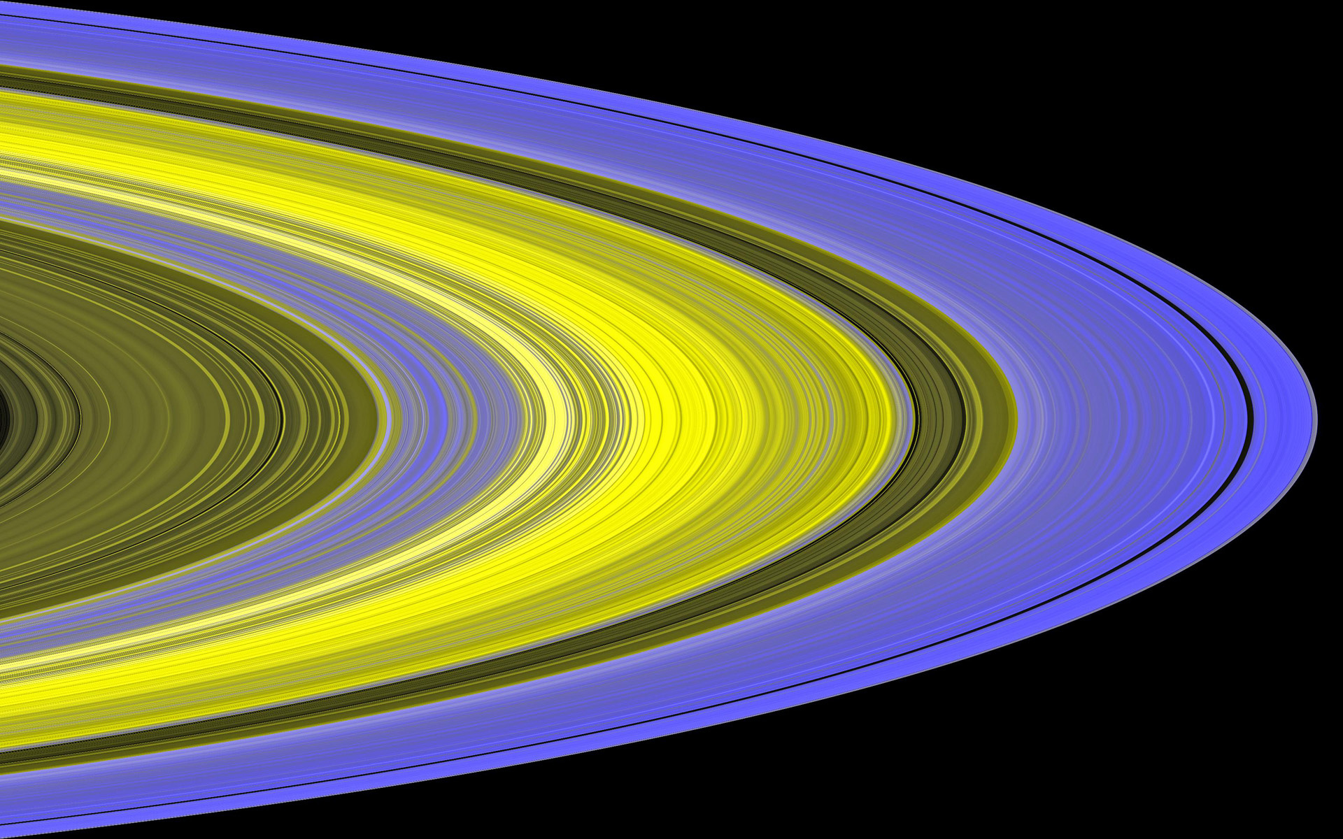 Fonds d'cran Espace Saturne Anneaux de saturne