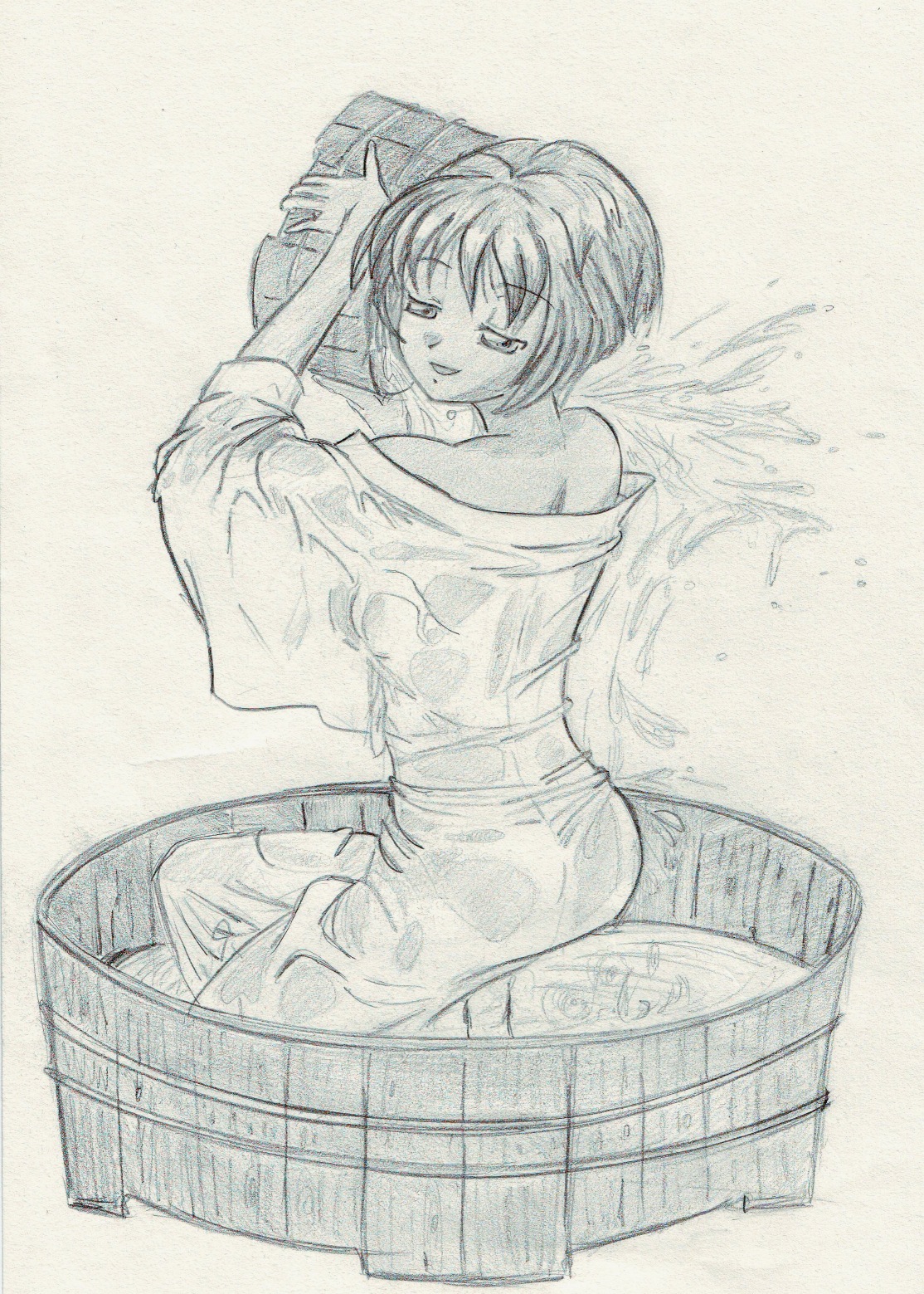 Fonds d'cran Art - Crayon Manga - Ai Yori Aoshi aoi bain