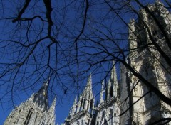 Fonds d'cran Constructions et architecture la cathdrale de rouen sous le soleil