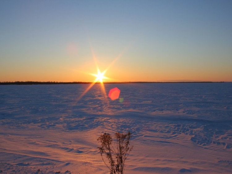 Wallpapers Nature Sunsets and sunrises Dsert d'hiver