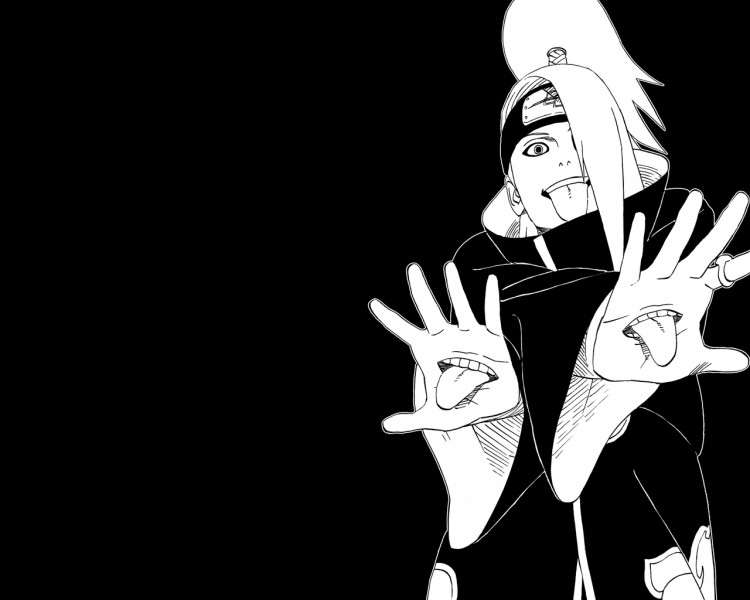 Fonds d'cran Manga Naruto deidara_noir_blanc