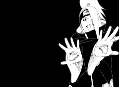 Fonds d'cran Manga deidara_noir_blanc