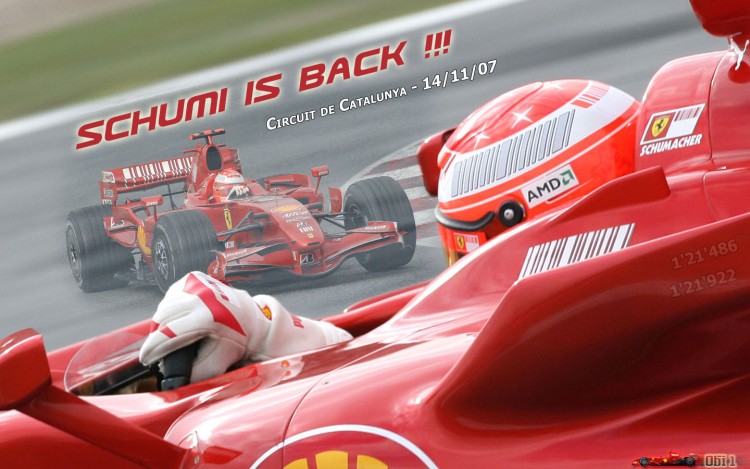 Fonds d'cran Sports - Loisirs Formule 1 Schumi is Back - Test Barcelone 2007