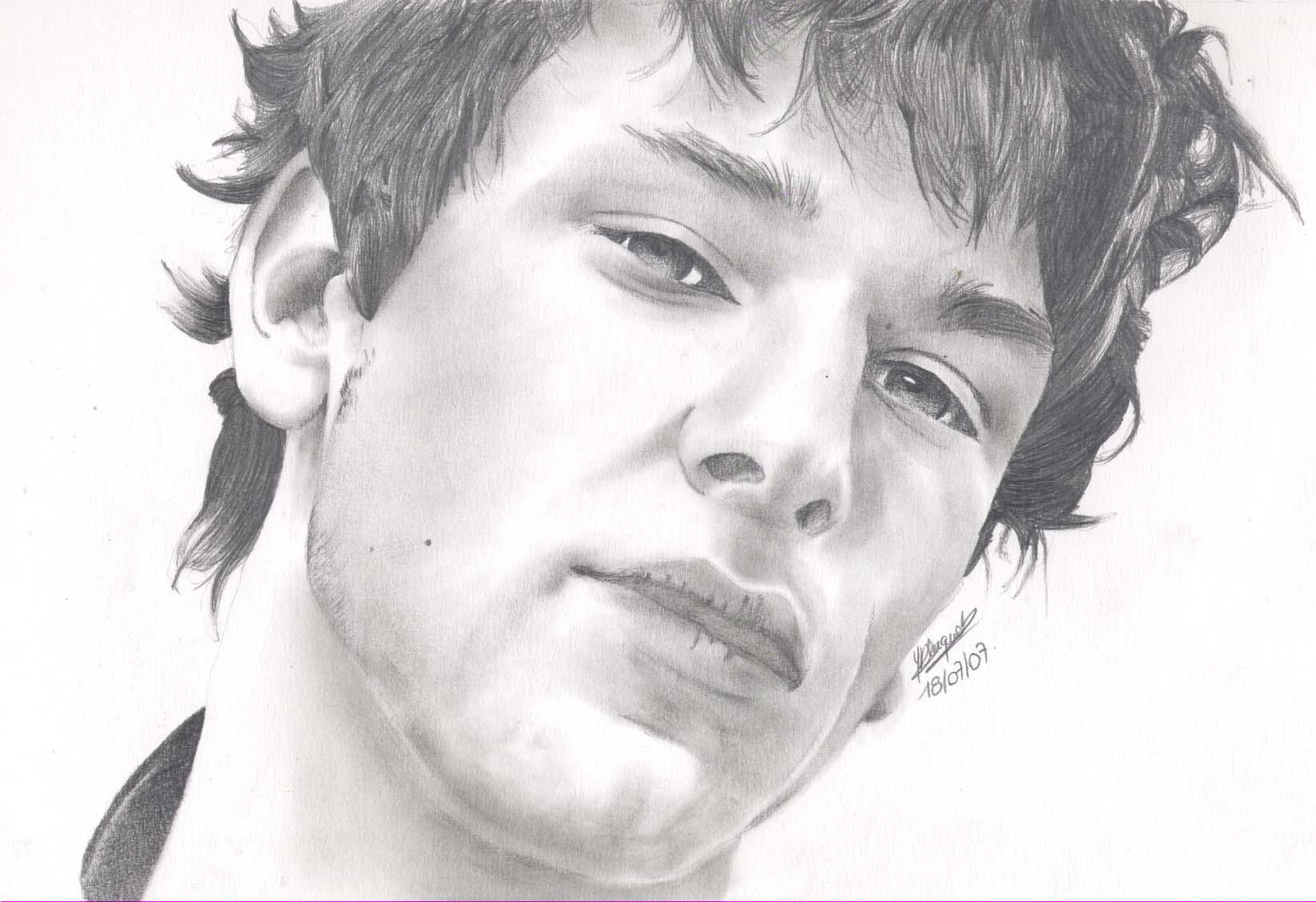 Fonds d'cran Art - Crayon Cinma - Sries TV Gaspard Ulliel