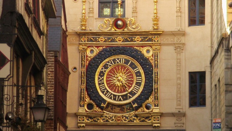 Wallpapers Constructions and architecture Buildings le gros horloge de rouen en gros plan