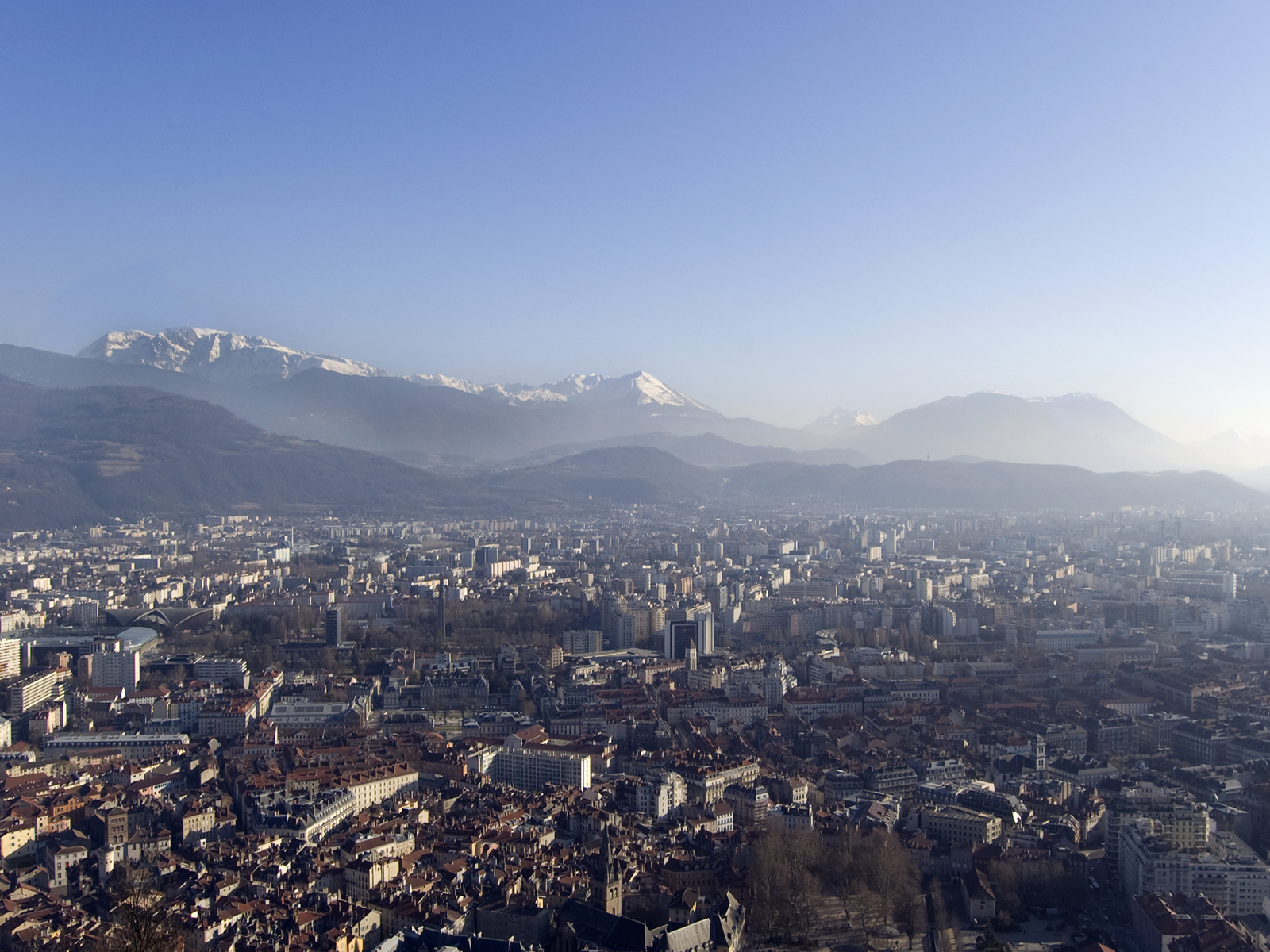 Wallpapers Trips : Europ France > Rhne-Alpes Grenoble vue de la bastille